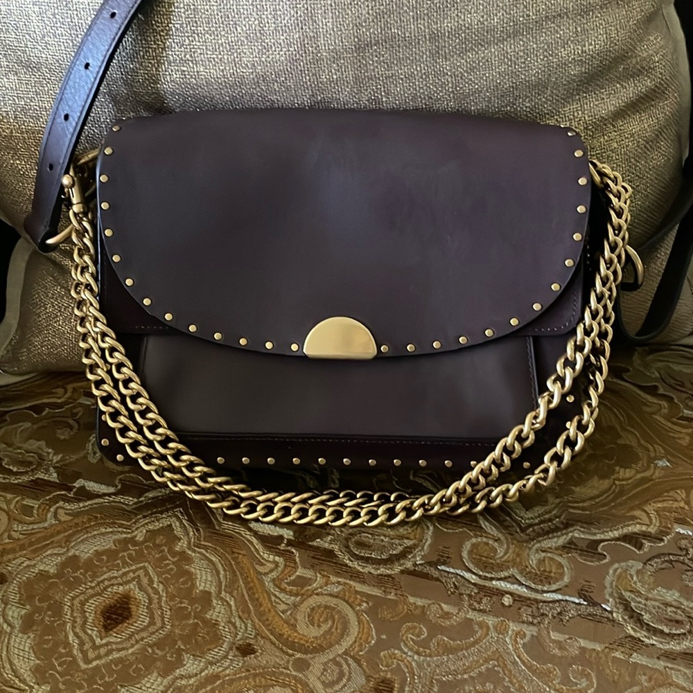 *Like New* Coach Luxe Leather & Suede Shoulder bag w/2 straps